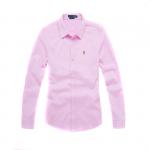 chemise costume ralph lauren femmes slim strecth oxford cotton pink